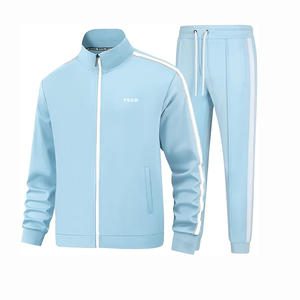 Survêtements athlétiques respirants pour hommes avec fermeture éclair conçus pour le mouvement Idéal pour la course à pied et le style de vie actif Porter un survêtement ODM - Product Image 4