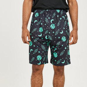 Ensemble T-shirt et short imprimés à séchage rapide en polyester/coton deux pièces pour hommes de printemps Streetwear décontracté personnalisable en gros - Product Image 2