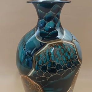 Florero de hierro, jarrón de hierro de decoración moderna hecho a mano de calidad exquisita para el hogar, el hotel y la cooperación, regalos y cumpleaños - Product Image 1