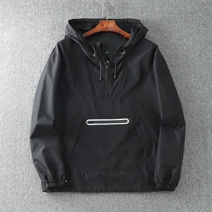 Vente en gros personnalisé Blouson décontracté imperméable pour homme Veste de sport extérieure décontractée pour hommes automne sport couleur unie - Product Image 1