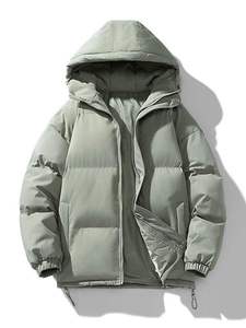 Chaqueta acolchada negra de alta calidad para mantener el calor, chaquetas acolchadas para hombres, chaqueta acolchada de invierno para adultos, chaqueta para exteriores y chaqueta Bomberjacket - Product Image 3