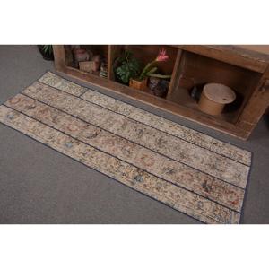 พรมวินเทจสไตล์ตุรกี ขนาด 2.3x6.3 ฟุต (71x192 ซม.) สีน้ำเงินลายตะวันตกเฉียงใต้ - Product Image 2