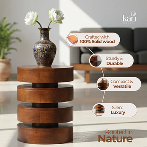 Mesa Auxiliar Multiusos Moderna de Madera, Mesa de Acento Compacta para Sala de Estar, Dormitorio, Oficina en Casa, Muebles - Product Image 2