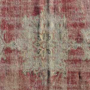 3.5x7.1 ft Turkish Rug, Vintage Rug, <b>Red</b> Southwestern <b>Wool</b> Rug - Product Image 3