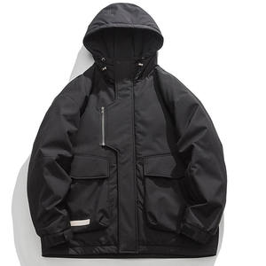 Venta al por mayor chaqueta de invierno de los hombres nueva con capucha de algodón acolchado transpirable de peso pesado cortavientos Bata - Product Image 4