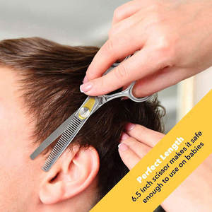 Ciseaux de coiffure professionnels à pointe droite, haute précision, en acier inoxydable, légers, confortables, avec repose-pouce, pour droitiers, salon de coiffure - Product Image 6