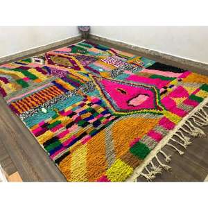 Tapis marocains faits main en laine, authentiques tapis berbères, laine naturelle, artisanat artisanal, taille et couleurs personnalisables, haute qualité - Product Image 2