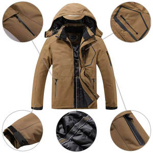 Chaqueta de Esquí de Montaña Personalizada con Capucha y Cremallera, Transpirable, Resistente al Viento, de Secado Rápido, para Hombre - Product Image 6