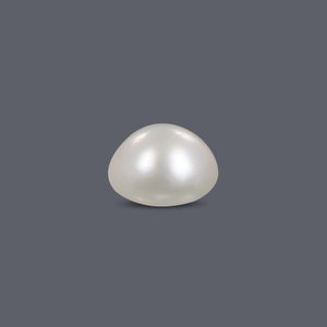 Perles d'eau douce blanches naturelles, perles en vrac de 5-6 mm pour bijoux et fabrication de bijoux - Product Image 2