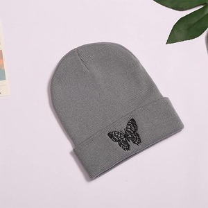 Venta al por mayor Unisex Adultos Gorro de invierno de punto personalizado 100% Sombrero de acrílico con logotipo bordado Gorros comunes Hombres - Product Image 3