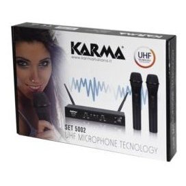 Kit microfoni Doppio radiomicrofono palmare UHF Black SET 5002 - Product Image 2