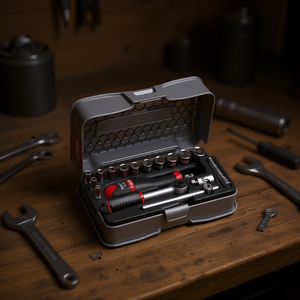 Juego de Herramientas Usag de 31 Piezas con Vasos Hexagonales, Puntas de Trinquete de 1/4'' en un Estuche de ABS, Puntas Surtidas - Product Image 3