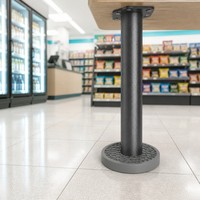 Patins de protection antidérapants en caoutchouc alvéolé pour pieds de table ronds, diamètre 5-8 cm, pour mobilier de pharmacie