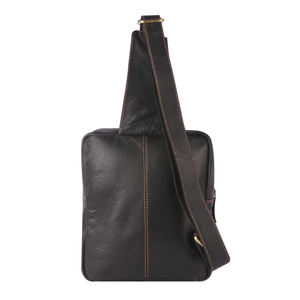 Sac de voyage en cuir véritable pour hommes, fermeture à glissière, style tendance - Product Image 3