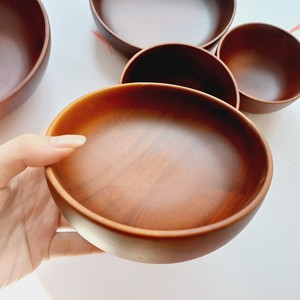 Reusable Acacia Wooden Bowl Variety Size Safety Bowl <b>For</b> Salad Fruit Rice Decor From Vietnam High Quality - Product Image 5