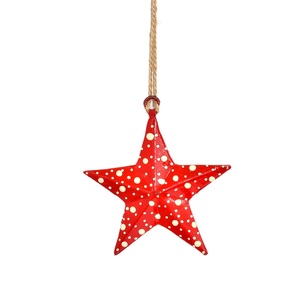 Présentoir et étoile de Noël en bois suspendue pour Noël 2024 avec couleur et tailles personnalisées avec tailles 8 cm - Product Image 3