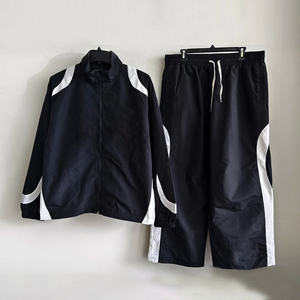 Ensemble de vestes coupe-vent pour hommes, vêtements de rue légers, survêtement pour hommes, tenue d'automne, survêtement en nylon deux pièces - Product Image 1