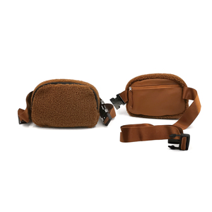 Sherpa oblicuo multifuncional para deportes al aire libre y ocio, bolso de cintura de forro polar, fabricación OEM - Product Image 3