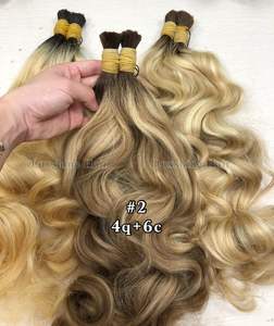 Cabello crudo birmano vietnamita Cabello ondulado liso natural virgen sin procesar Vendedores Trama vietnamita Genius - Product Image 2