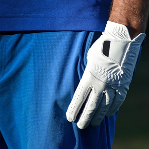 Guantes de golf blancos de tela suave antideslizantes profesionales para adultos al aire libre e interiores duraderos disponibles en cuero genuino - Product Image 3