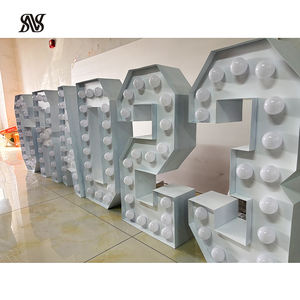 생일 장식을 위한 선택 윤곽 편지 3ft/4ft/5ft 선택 윤곽 번호 기호 0-9 선택 윤곽 빛 번호 선택 윤곽 번호 4ft - Product Image 4