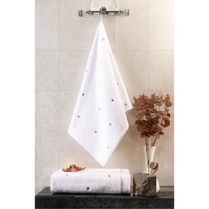 Varol Love Series Embroidered Micro Cotton Jacquard <b>Bath</b> <b>Towel</b> <b>Set</b> Quick-Dry Skin-Friendly for Home Novel Cartoon Face <b>Towel</b> - Product Image 2