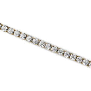 Brazalete de Tenis con Diamantes Cultivados en Laboratorio, Corte Brillante, Oro de 14K, Color EF, Claridad VS, Engaste de Puntas, Certificado por Terceros, Personalizable - Product Image 4