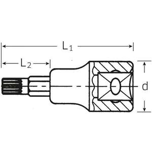 Juego de Puntas de Destornillador XZN de 3/8'' Stahlwille, Producto de Alta Calidad - Product Image 2
