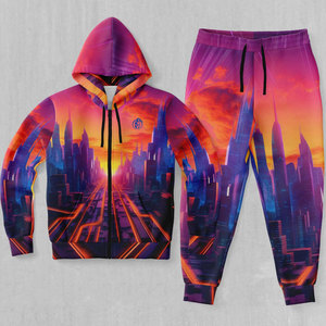 Chándal Deportivo Personalizado con Logotipo Propio para Hombre, Ropa Deportiva Activa con Capucha Estampada, Chándales de Alta Calidad con Diseño Personalizado para Hombre - Product Image 1