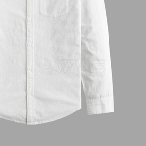 เสื้อเชิ้ตลำลองผ้าฝ้าย/โพลีเอสเตอร์ทนทานรุ่นใหม่ล่าสุดสำหรับฤดูใบไม้ผลิ เนื้อผ้าแคนวาสระบายอากาศได้ดี คุณภาพสูง ดีไซน์ปรับแต่งได้ - Product Image 5