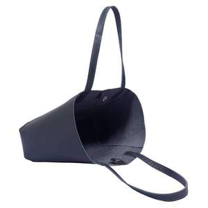 Sac de créateur en cuir véritable lisse bleu marine fait main de qualité supérieure, style vintage, fournisseur indien de premier plan - Product Image 6