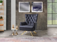 Ensemble de canapés Chesterfield en bois de style européen moderne ESILA avec housse amovible - Best-seller pour salon, cuisine, villa, atelier