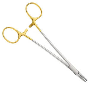 Portaagujas de carburo de tungsteno Instrumento quirúrgico Sutura de acero inoxidable Fórceps dentales médicos - Product Image 4