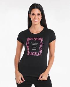 Logo personnalisable T-shirts tricotés pour femmes Style de rue écologique Spandex/Coton Coupe ajustée Décontracté Toutes les saisons - Product Image 1