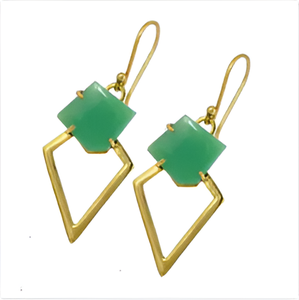 ต่างหูห้อยอัญมณีคริสโซเพรสธรรมชาติ925เครื่องประดับชุบทองเงินสเตอร์ลิงต่างหูแฟชั่นสำหรับวันครบรอบแต่งงาน - Product Image 5