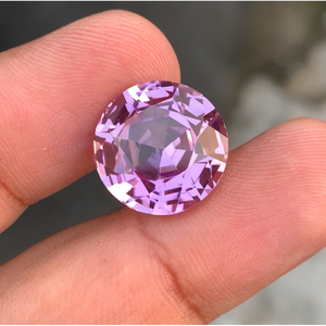 Kunzite rose d'Afghanistan, taille ronde excellente, 18,76 carats, sans défaut. - Product Image 1