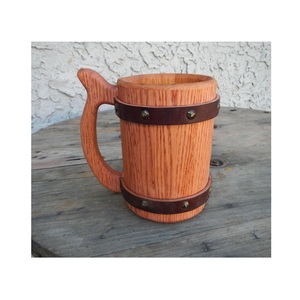 Tasse de Bar en bois de luxe avec tasse intérieure en acier inoxydable pour articles de boisson tasse en bois de haute qualité avec poignée pour décoration de Table - Product Image 2