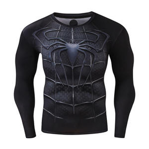 Rashguard OEM Rash Guard Men Sublimation <b>Printed</b> Spandex Bjj Rash Guard Gym <b>Surfing</b> Diving Rashguard Compression Shirts MMA - Product Image 3