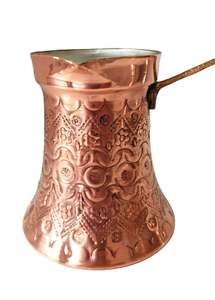 หม้อกาแฟทองแดงตีมือแบบตุรกี พร้อมด้ามจับไม้ อิบริก เซซเว - Product Image 4
