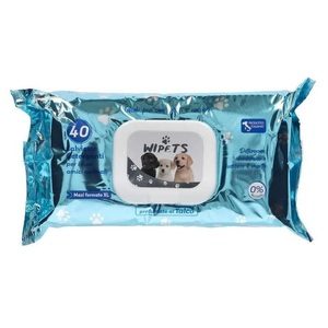 Maxi XL taglia 120 salviettine umidificate per cani e gatti 3 confezioni da 40 detersivi talco 30x20 cm per la pulizia di capelli e zampa - Product Image 1