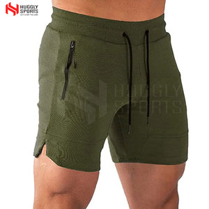 Pantalones cortos de gimnasio informales más vendidos 100% algodón sólido medio secado rápido nueva llegada con logotipo personalizado último diseño a bajo precio - Product Image 1