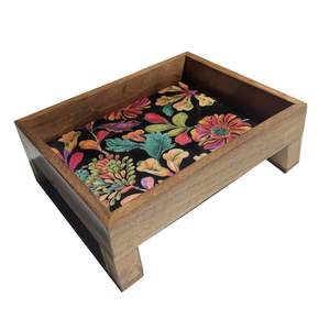 ถาดเสิร์ฟลายใบไม้ดอกไม้ ถาดอเนกประสงค์ ถาดตกแต่งธรรมชาติ ถาดเสิร์ฟขนมหวาน มีจำหน่ายในราคาต่ำสุด - Product Image 6