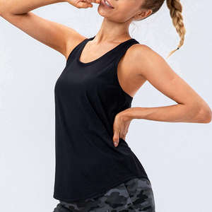 Quick Dry <b>Sleeveless</b> Breathable Cotton Customized Logo Women Tank <b>Top</b> <b>Sleeveless</b> Comfortable Gym Fitness High Quality Material - Product Image 2