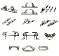 Ensemble de passe-câbles droit en acier inoxydable 316 de qualité marine, poli miroir, guide-câble plat, quincaillerie d'amarrage pour yacht