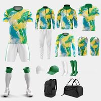 Nouvel Arrivage Ensemble d'uniformes de football professionnels unisexe, imprimé par sublimation, 100% Polyester, Anti-bactérien, Logo personnalisé, Poches avant complètes