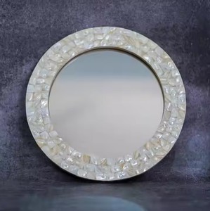 Customized Size Shape Attractive Design Wooden Mirror <b>Frame</b> with Moth of Pearl Work Good Price Wall Usage Pattern Mirror <b>Frame</b> - Product Image 4