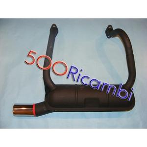 Tubos de Escape Cromados de 60mm para Motocicletas FIAT 500 F/L EPOCA SEMI SPORTIVA 1 SCARICO, Motor de 500cc - Product Image 1