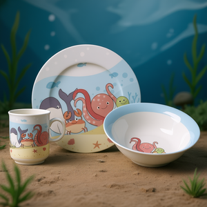 Vajilla Infantil RITZENHOFF & BREKER con Diseño de Mundo Submarino, la Preferida de los Niños - Product Image 3