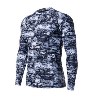 เสื้อรัดรูปแขนสั้นของผู้ชายพิมพ์ลายโลโก้ได้ตามต้องการ - Product Image 1