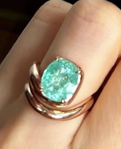 Bague sur mesure en or 18 carats, taille coussin allongée, 6,00 carats, D VVS2 - Product Image 2